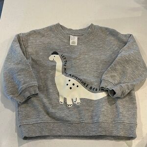 H&M Gray Dinosaur Kids Sweatshirt